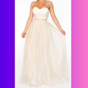 Strapless Glitter Dress